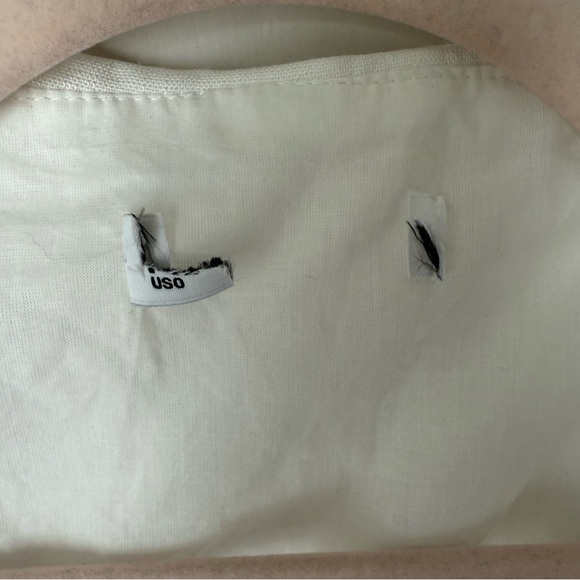 Princess Polly Haruka White Large Lace Trim Collar Tie Front Top 0 - Picture 7 of 9